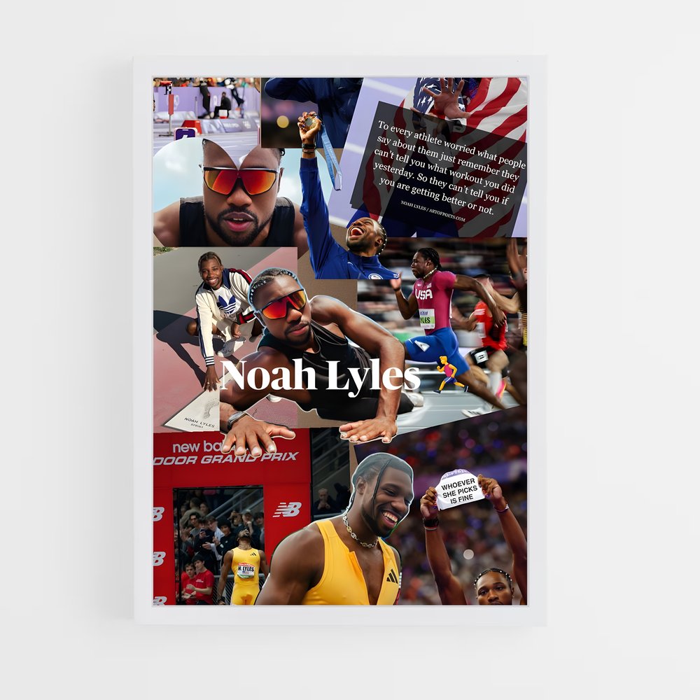 Poster Noah lyles – affiche Athlétisme (vue 3)